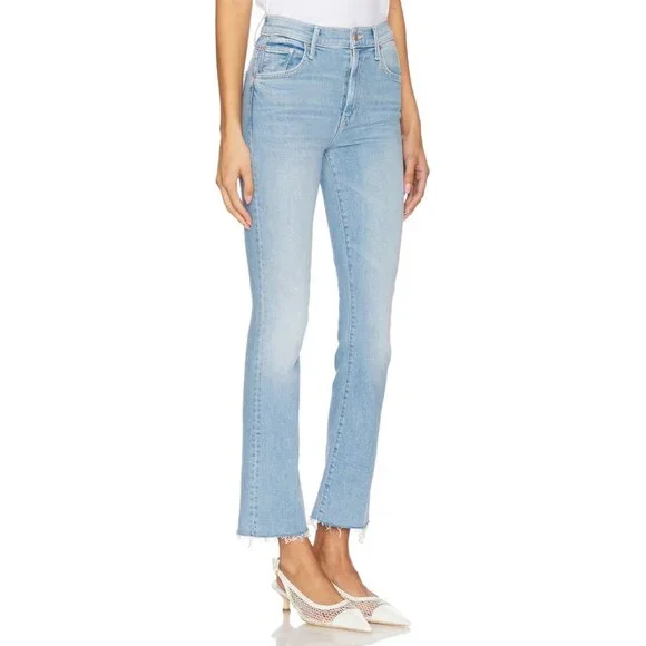 NWT Mother Insider Ankle Fray in Friendly Reminder High Crop Bootcut Jeans 27 - Picture 3 of 13